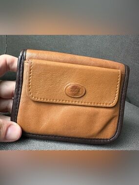Vintage Mundi Nappa Cowhide Leather Coin Purse Wallet